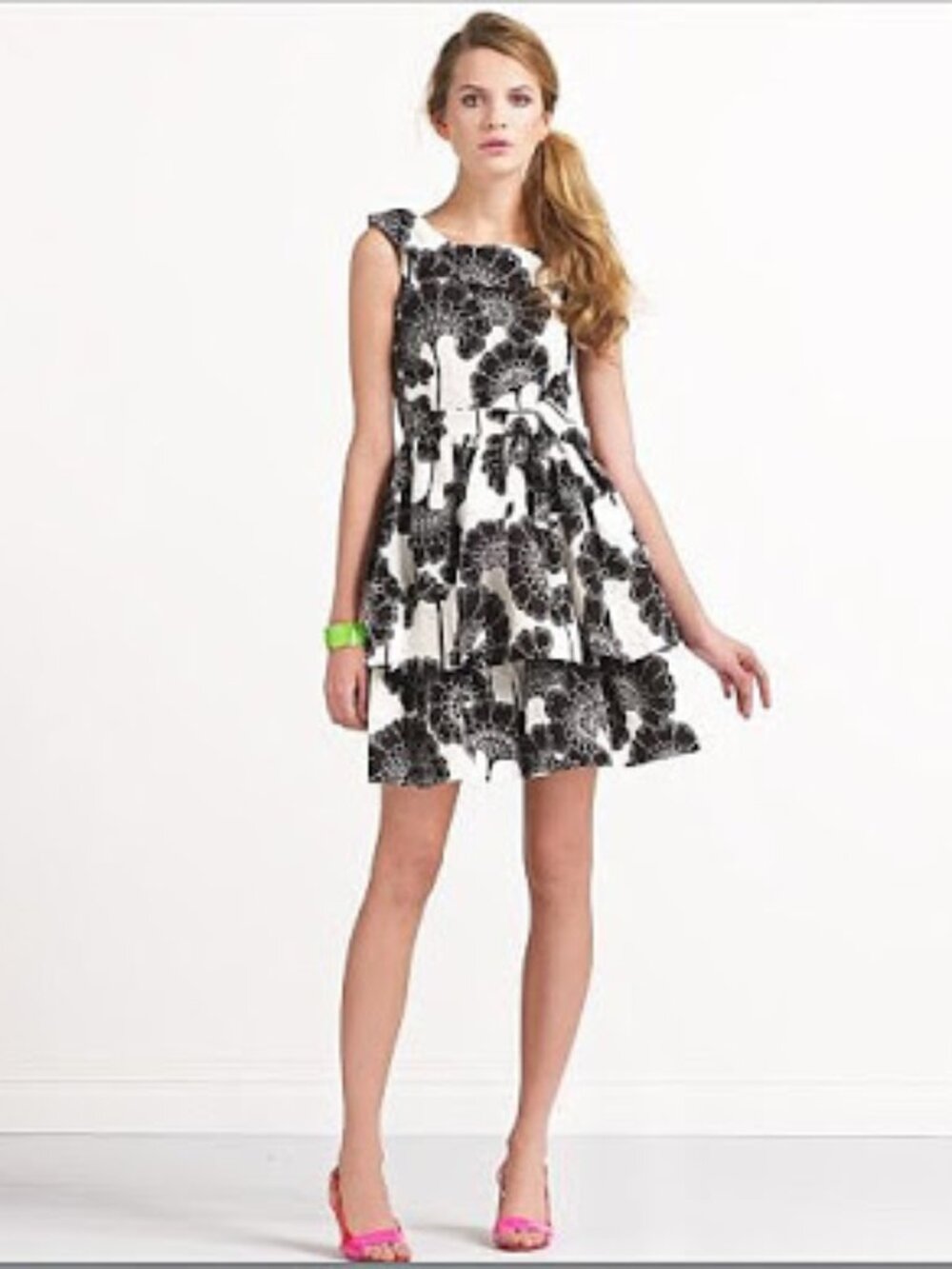 Kate Spade x Florence Broadhurst "Cameo" Ruffle Dress New with TAGS